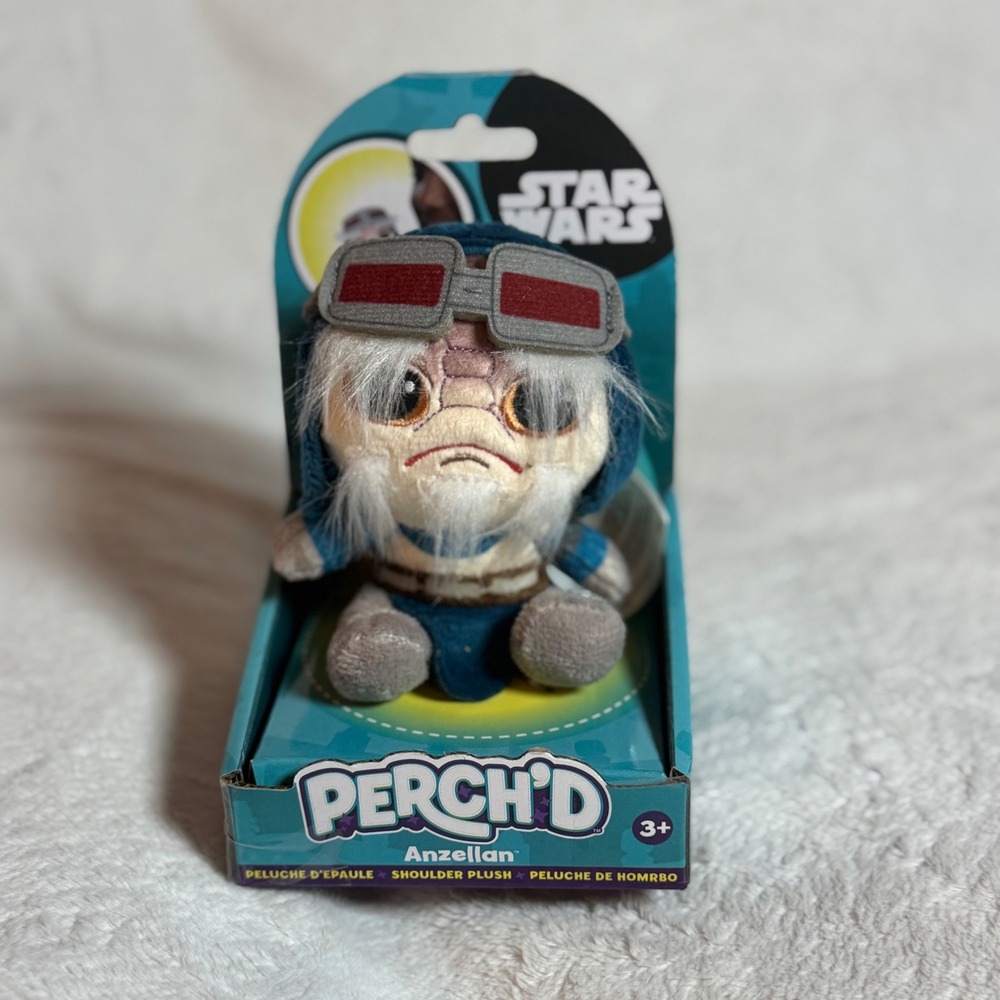 Star Wars -Disney- Anzellan Perch'd 3.75"Wearable Shoulder Sitter Plush NEW